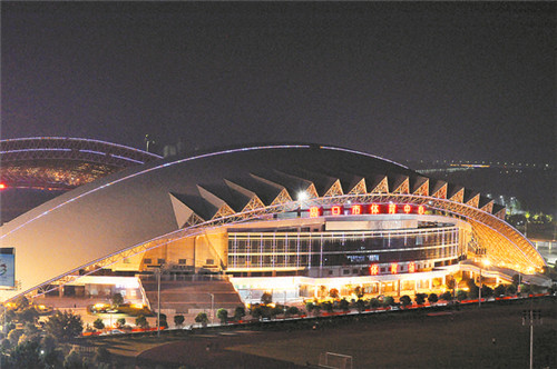 東新區(qū)夜色璀璨，如詩如畫